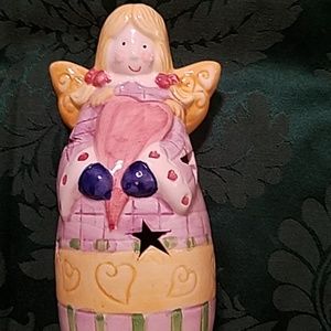 Christmas angel tealight holder